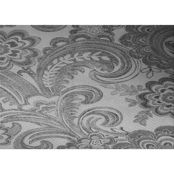 Ahgly Company Indoor Rectangle Patterned Gray Dolphin Gray Area Rugs, 2' x 5'