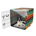 thumbnail image 5 of Aztec Dog Crate Cover, Ethnic Ornamental Colorful Direction Pointers Pattern Horizontal Composition, Easy to Use Pet Kennel Cover Small Dogs Puppies Kittens, 7 Sizes, Multicolor, by Ambesonne, 5 of 6