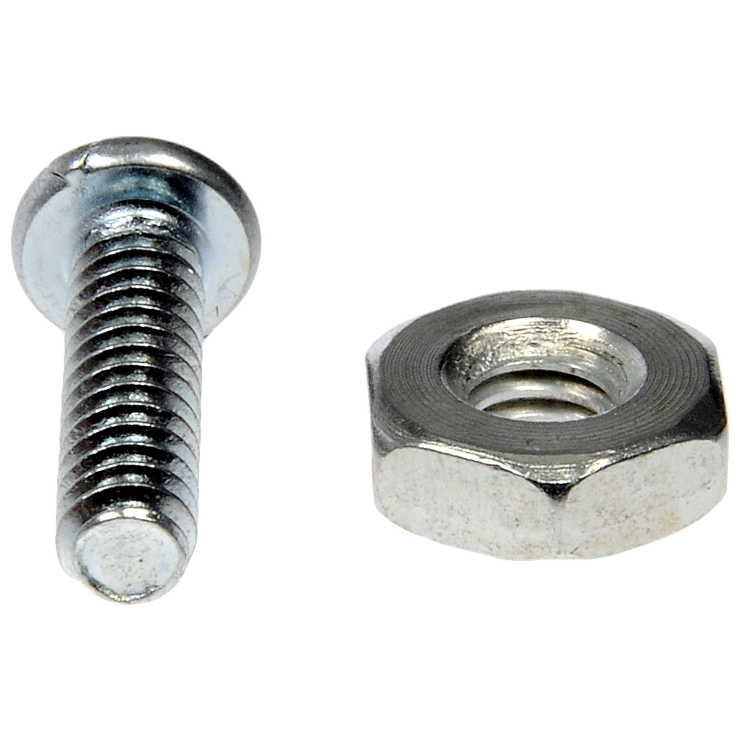 Dorman 784-700D Machine Screw-Round Head Slotted- 6-32 x 1/2 In. With Hex Nut (Pack of 20)