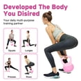 thumbnail image 5 of Leikefitness Soft Kettlebells,Sand Filled Weights for Women and Men,Color Coded Anti Slip Soft Kettlebells,Home Workout,Pink,18LB, 5 of 7