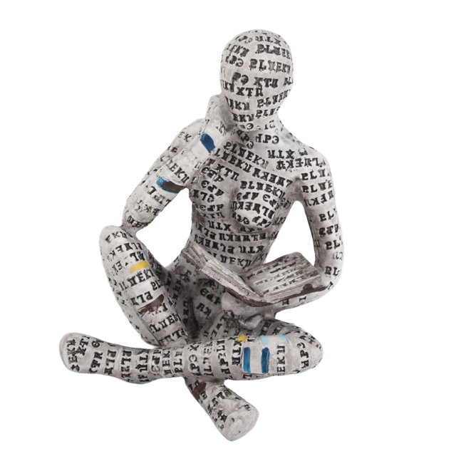 Innovative Lady Reading Woman Figurine, Material, Exquisite Workmanship, Home Decoration with Practical and Beautiful Design, Applicable Scene for Desk