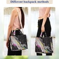 thumbnail image 4 of FORMRS Womens Corduroy Tote Bag Crossbody Shoulder Handbag with Pocket, Colorful White, 4 of 7