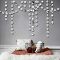 thumbnail image 4 of Cheerland Glitter Silver Circle Dot Garlands Metallic Silver Party Decor, 52 Ft, 4 of 8
