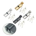 thumbnail image 3 of AFQH 70mm Aluminum Lock Knob Cylinder Anti-theft Door Lock Core with 3 Keys 1 Screw, 3 of 8