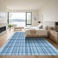 thumbnail image 3 of ODIKA 4'x6' Machine Washable Non-Slip Area Rug, Geometric Light Blue High Traffic Rug, Blue, 1055789, 3 of 7