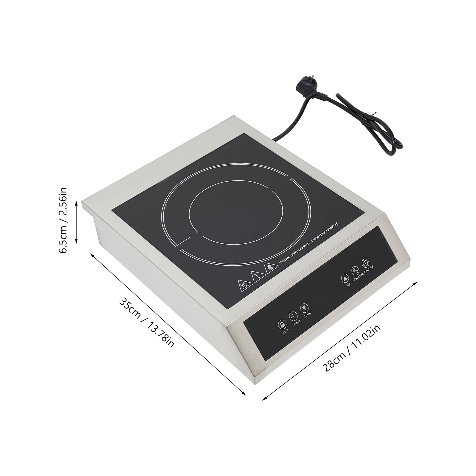 Vintoro 1800W Induction Cooktop with A Child Lock, Commercial Single Induction Hob, Overheat Protection