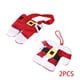 thumbnail image 2 of Toystoory 1/2/3 juego de soporte de vajilla de Navidad para cuchillo, tenedor, juego de cubiertos, falda, pantalones, soporte de cubiertos de Año Nuevo, Kits de decoración para fiestas 3set Toystoory JJ14690-02B, 2 of 6