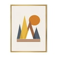 thumbnail image 1 of Designart Mountain Abstract and Sun FLOAT FRAME WALL ART, 1 of 4