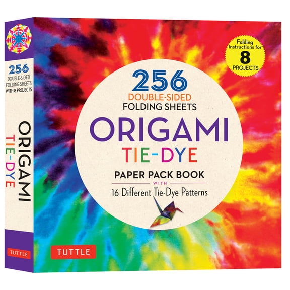 Origami Tie-Dye Patterns Paper Pack Book: 256 Double-Sided Folding Sheets (Includes Instructions for 8 Models), (Paperback)