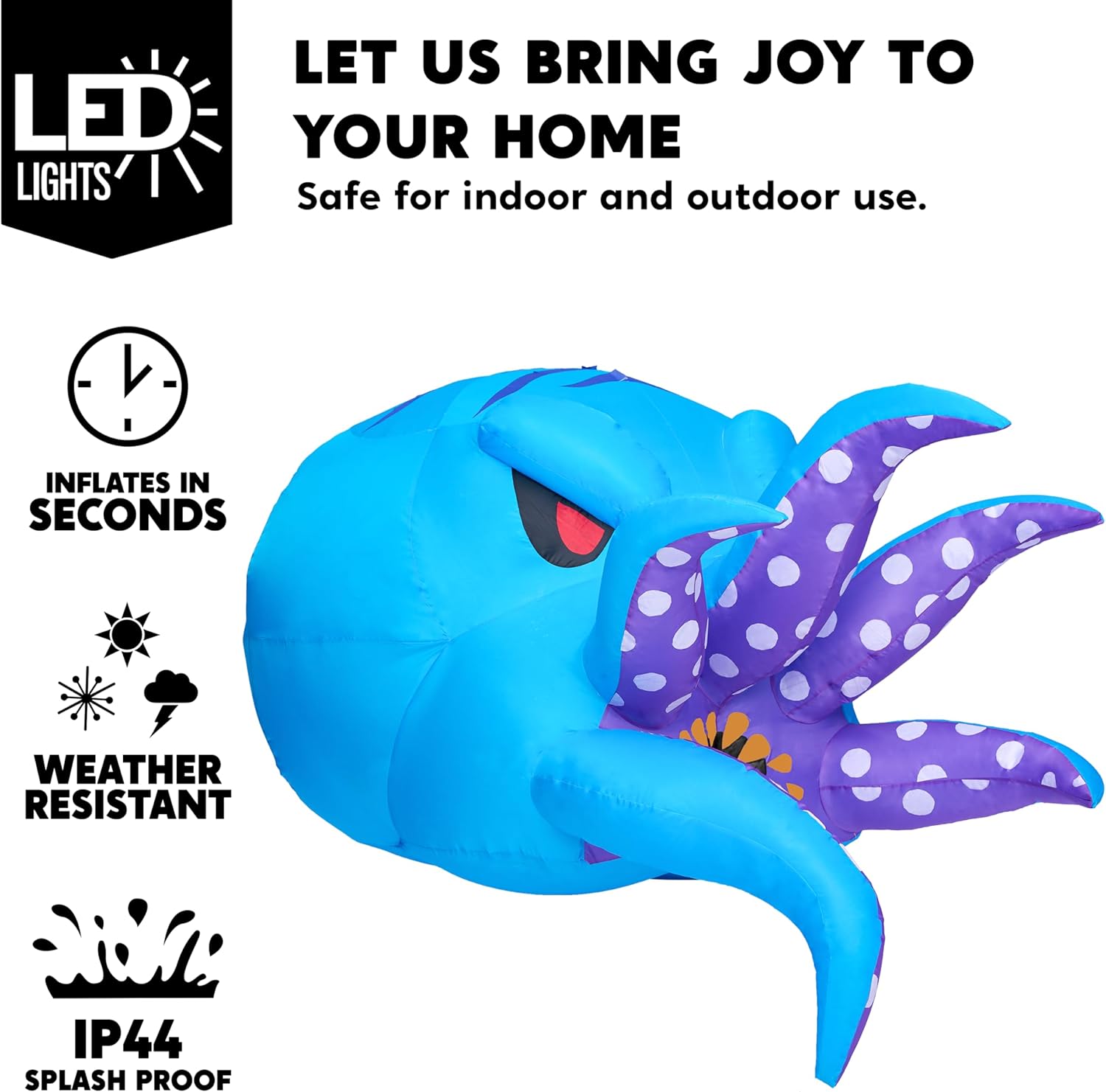 Joyfy 5ft Halloween Inflatable Octopus Trunk-or-Treat photo 7
