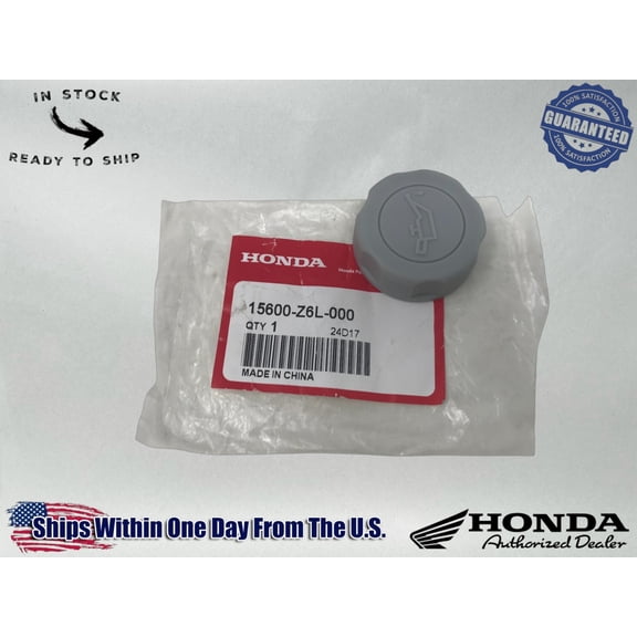 Honda Genuine OEM Authentic Cap Oil Filler 15600-Z6L-000