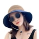 thumbnail image 1 of Sombrero de pescador hueco transpirable con lazo para mujer, gorra de sol para viajes, 1 of 5