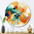 thumbnail image 1 of Designart "Chromatic Hexa Mirage I" Abstract Shapes Oversized Wall Clock, 1 of 6