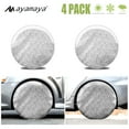 thumbnail image 2 of RV Tire Covers Set of 4 AYAMAYA Waterproof Winter Aluminum Tire Cover RV Wheel Covers for Truck Camper SUV Fits 26 to 28 inches (Silver), 2 of 7