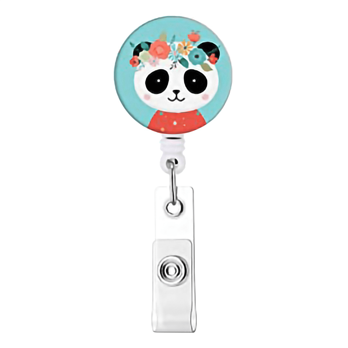18 Pcs Animal Badge Reels Retractable Holder with Alligator Clip Nurse Cute for ID Card Holders