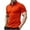 Orange, variant on Men's Regular Fit Solid Sports Polo Shirt Lapel Short Sleeve Summer T-Shirt Classic Casual Solid Outdoor T-Shirt