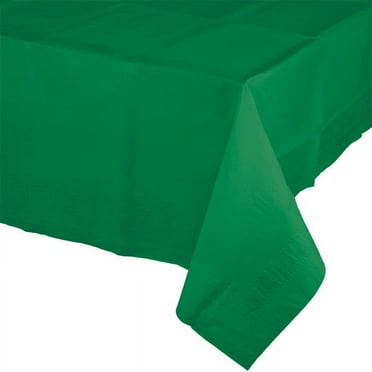 6 Count Bulk Pack Emerald Green Paper Table Covers 54" x 108"
