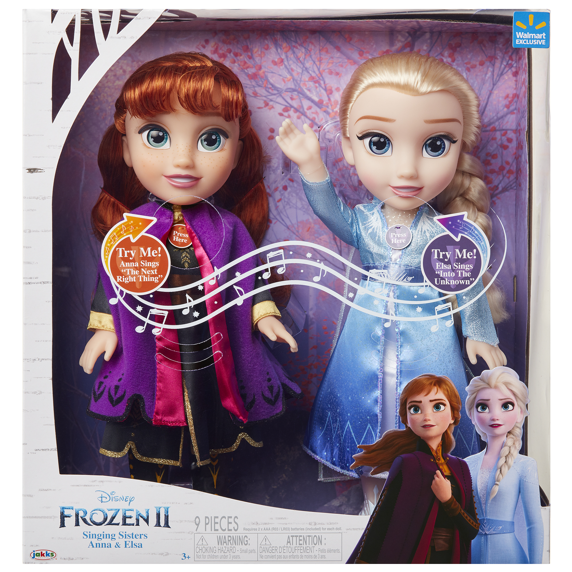 Disney Princess Anna and Elsa 14 Inch Singing Sisters Feature Fashion Doll 2 Pack - image 5 of 12