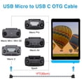 thumbnail image 3 of Cable de mando a distancia DRSEOO Micro USB-C de 30 cm para iPhone 15 Pro, DJI Mavic Mini, Mavic 2 Pro/Zoom, Mavic Air, Mavic Pro, 3 of 7