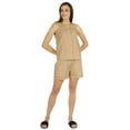 thumbnail image 5 of Bimba Sexy Schiffli Nightwear Set For Womens 2 Pcs Summer V-Neck Sleeveless Loungewear, 5 of 7