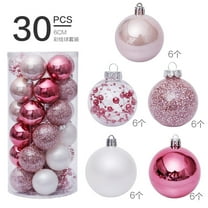 VibHome 30pcs Christmas Tree Ornaments Colorful Christmas Hanging Balls Pendant Party Supplies Tree Hanging Plastic