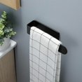 thumbnail image 5 of Anillo de toalla de baño Estilo europeo Anillo de toalla abierto Montado en la pared Autoadhesivo Sin perforación, SUS 304 Acero inoxidable Negro 20cm esquí esquí Gafas de esquí, 5 of 5