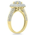thumbnail image 2 of Dazzlingrock Collection 1.55 Carat (ctw) 14K Round Cut Diamond Vintage Bridal Engagement Ring, Yellow Gold, Size 9.5, 2 of 4