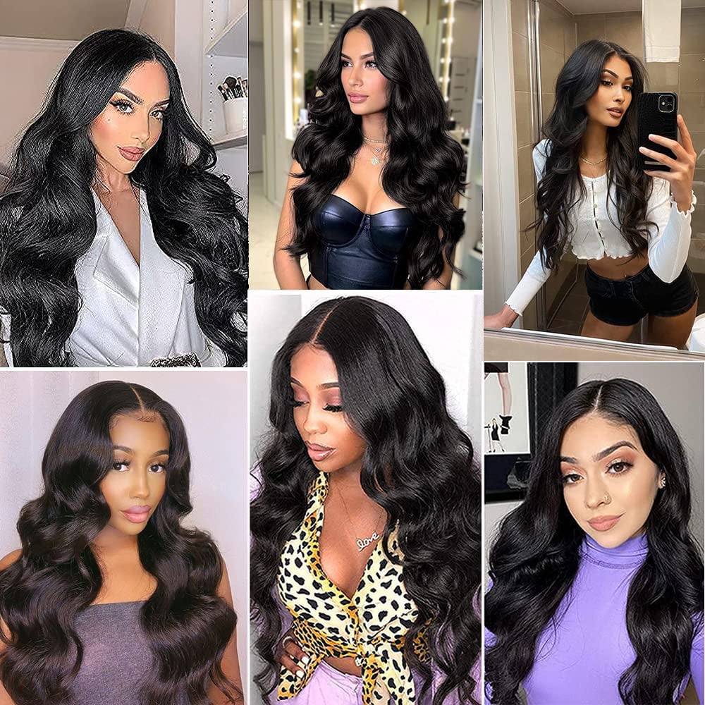 UTOURS U Part Wigs Human Hair Wigs Body Wave For Black Women Upgrade 22Inch 180 Density Synthetic Wig