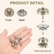 thumbnail image 3 of 10 Conjuntos de Botones de Perlas, Botones de Perlas de 11.5 mm Sin Coser, Broches Desmontables para Ropa, Abrigo, Camisa (Blanco), 3 of 7