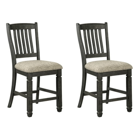 Signature Design by Ashley Tyler Creek Farmhouse 24.38 Set of 2 Counter Height Upholstered Barstool