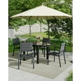 thumbnail image 6 of 4PCS Outdoor Dining Chairs Set, Durable Heavy-Duty Textile Backrest Metal Frame, Weather Resistant Stackable Patio Chairs with Armrests for Lawn,Deck Balcony Poolside, 6 of 7