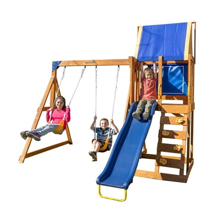 Sportspower North Peak Wooden Swing Set  Box 1 of 2