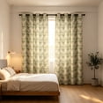 thumbnail image 7 of PYURTEP Boho Curtains, Semi-Blackout Sheer Curtains, Green Textured Drapes with Colorful Bohemian Print for Bedroom, Living Room, Boho Decor, 7 of 7