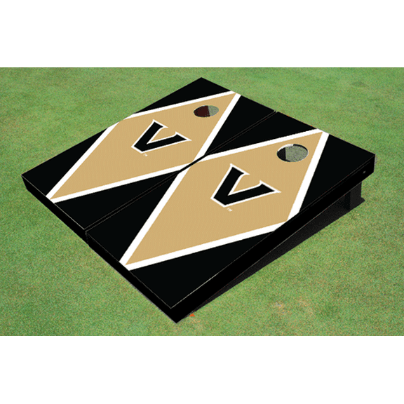Vanderbilt University Gold And Black Matching Diamond Cornhole Boards