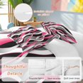 thumbnail image 2 of 3 Piece Pink Stripe Duvet Cover Set California King,Microfiber Comforter/Quilt Cover with Corner Ties and 2 Pillowcases,Gradient Grey Moire Geometric Modern Abstract Soft Bedding with Zipper Closure, 2 of 8