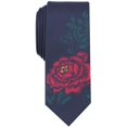 thumbnail image 1 of Bar III - Corbata para hombre, diseño de rosas, color azul, talla única, 1 of 1