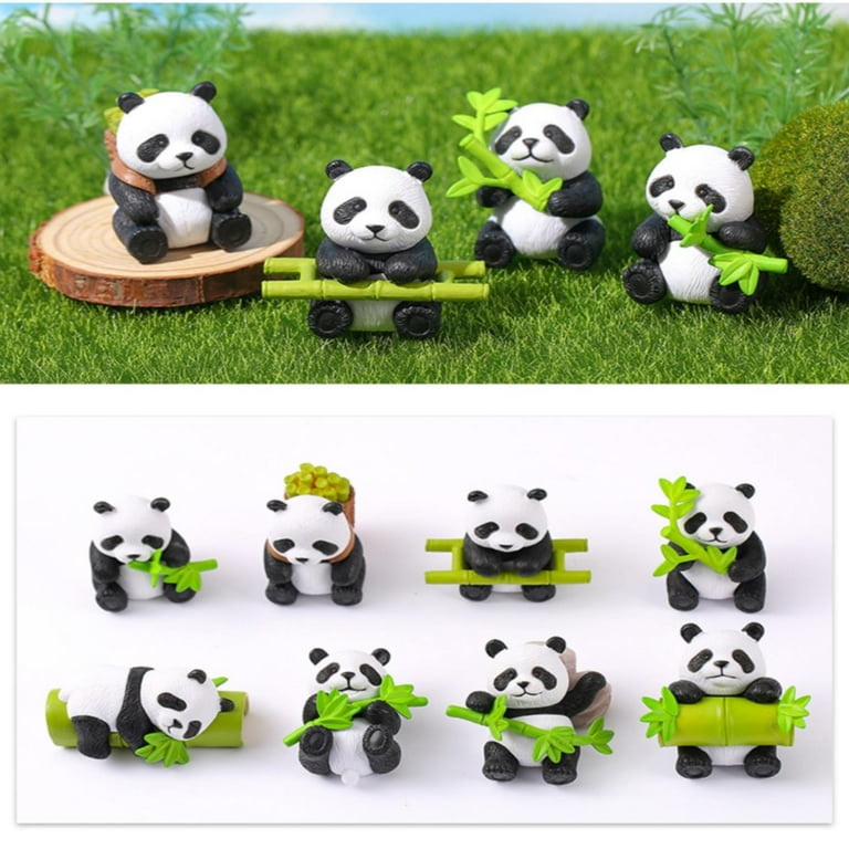 小物 panda ZXNWN Desktop Ornament Clearance 8Pcs Panda Pendant