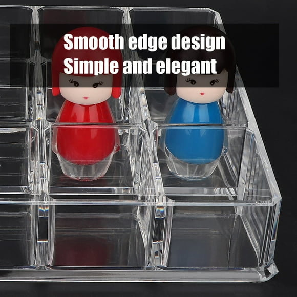 Organizador de maquillaje - Soporte para exhibición de esmalte de uñas - Caja de almacenamiento de herramientas de maquillaje de 15 rejillas con material premium para una ANGGREK Otros