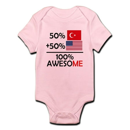 

CafePress - Half Turkish Half American Body Suit - Baby Light Bodysuit