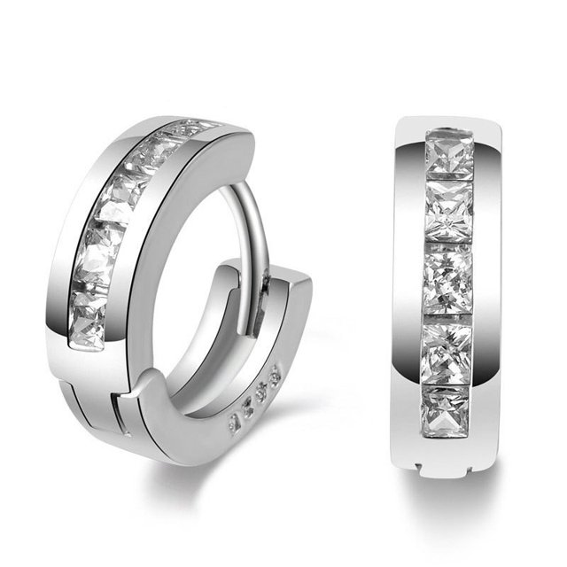 Pendientes de plata de ley 925 con circonita 5A brillante de alta calidad para mujer, joyería de moda, regalos para fiesta de compromiso y boda