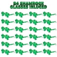 thumbnail image 3 of Gafas de sol ArtCreativity Día de San Patricio Shamrock x24 Green, 3 of 8