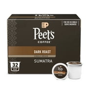 Peet's Coffee Sumatra Dark Roast Single Serve Coffee Pods, 32 Count