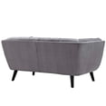 thumbnail image 5 of Modway Bestow Causeuse en Velours de Performance de Style Moderne, Fini Gris, 5 of 5