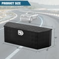 thumbnail image 4 of BeesClover 36 Inch Aluminum Utility Trailer Tongue Tool Box Wide Utility Trailer Tongue Box RV Storage OrganizerTrailer Storage Toolbox With Lock & Keys Black, 5 Bar Tread (36"X12"X12"), 4 of 6