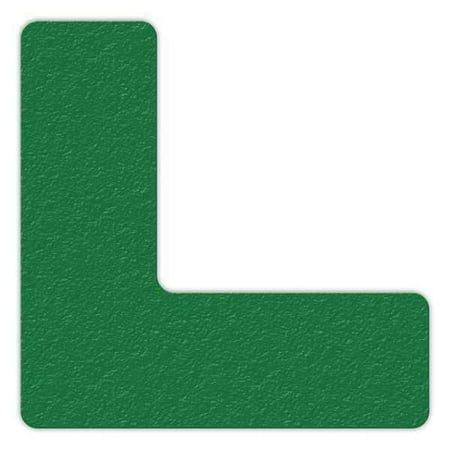 Incom Floor Tape,Green,6 inx6 in,L,PK25 LM110G
