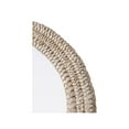thumbnail image 3 of Elegant Decor Oval Cornhusk Mirror 27x36 in Linen White, 3 of 10