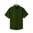 thumbnail image 4 of pstuiky camiseta de hombre, Camisa informal de manga corta con botones y cuello de color liso para hombre camisetas de hombre xxl, 4 of 6