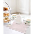 thumbnail image 4 of Farmhouse Pink White Striped Kitchen Dish Towels for Drying Dishes Set of 2, Modern Stripes Waffle Weave Microfiber Hand Tea Bathroom Towels Quick Dry & Absorbent Towel 12x12, 4 of 7