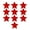 Red, variant on Pack of 10 Reflective Star Stickers for Vehicle Exterior Decoration Enhancing Nighttime Safety Offering High Visibility