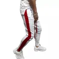 thumbnail image 2 of Mens Jogger Pants Slim Fit Hip Hop Sweatpants Streetwear Contrast Color Fashion Men Workout Pants Gyms Bottom Fitness, 2 of 5